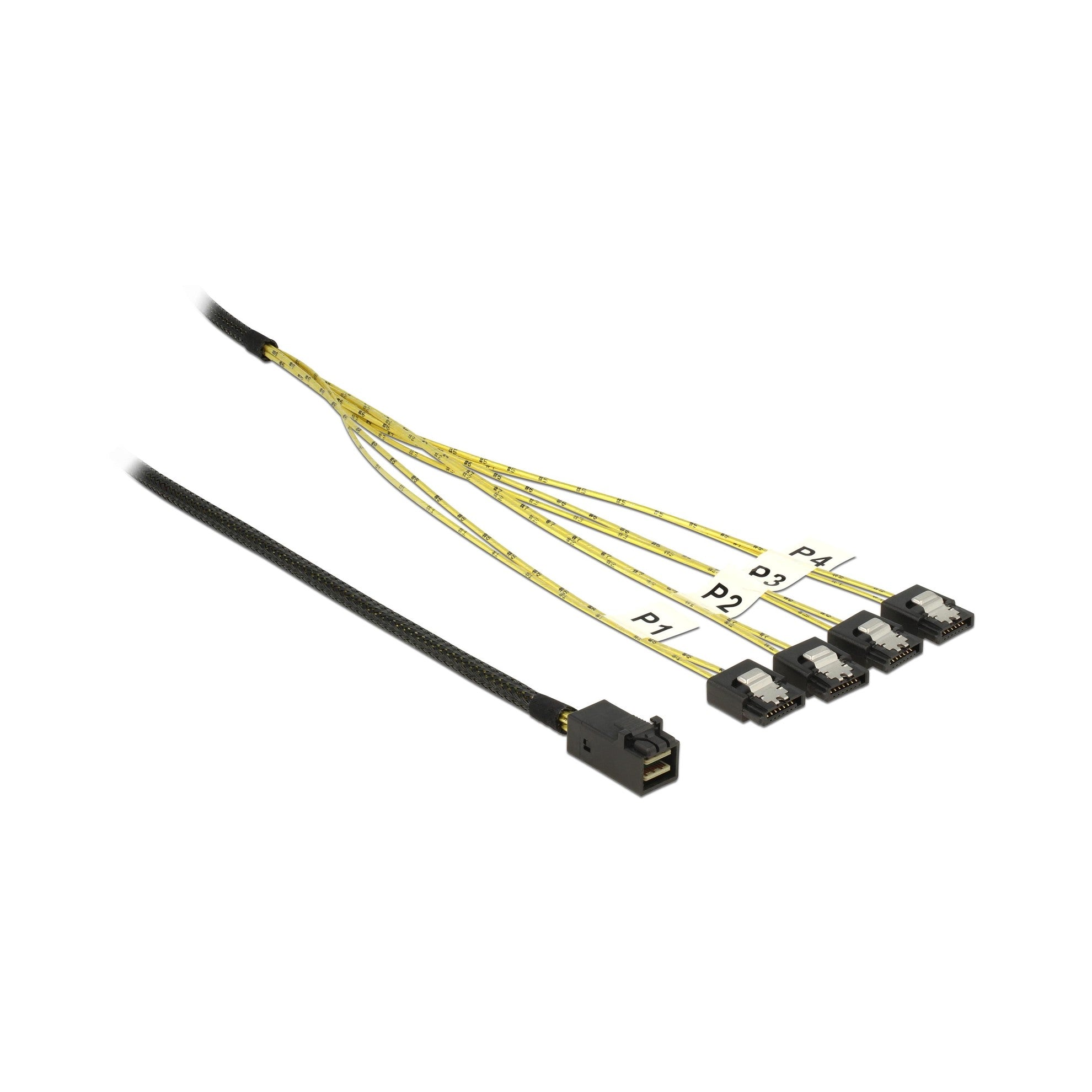 Delock SAS Kabel: SFF-8643- 4xSATA , 0.5m