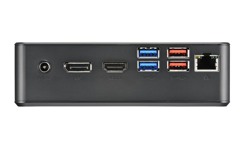 Shuttle XPC Nano PC NC40U3, Intel Core i3-1215U, 1x HDMI, 1x DP,1xUSB-C/DP, 6x USB3.2, 1x 2.5" bay, 2x M.2, 1x LAN, RAID, 24/7 Dauerbetrieb, inkl. VESA & Stand