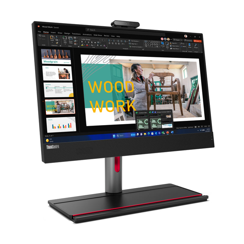 Lenovo ThinkCentre M90a Gen 5 Intel® Core™ i5 i5-14500 60,5 cm (23.8") 1920 x 1080 Pixel All-in-One-PC 32 GB DDR5-SDRAM 512 GB SSD Windows 11 Pro Wi-Fi 6E (802.11ax) Schwarz
