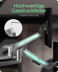 ICY BOX IB-MS525-T, Monitorständer mit Tischhalterung für drei Monitore bis zu 30" (76 cm)