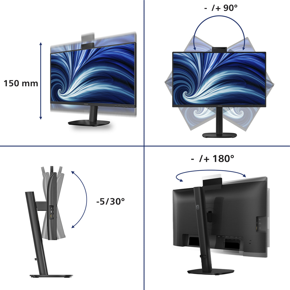 Philips 24B2U3301H/00 Computerbildschirm