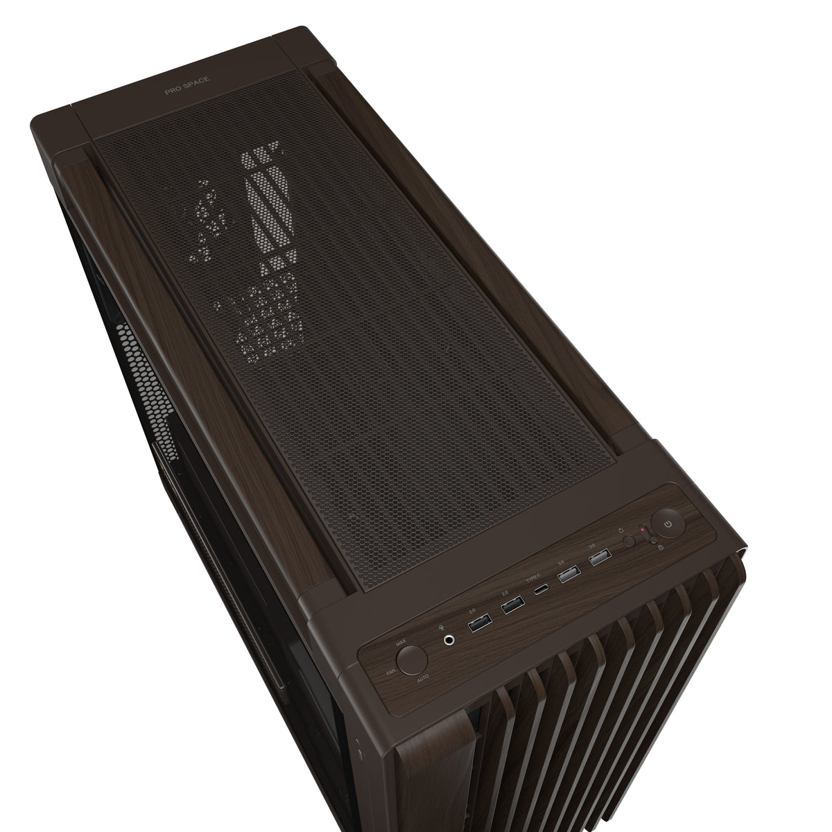 ASUS ProArt PA602 Wood Edition Retro Brown - Tempered Glass Panel Midi Tower Braun