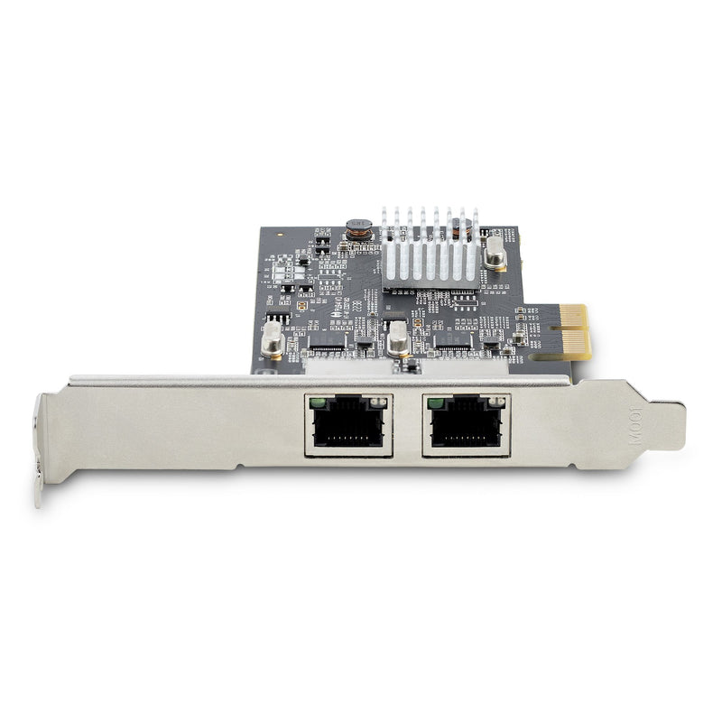 StarTech.com 2-Port 2.5 Gbit PCIe Netzwerkkarte, Intel I225-V, Dual-Port Computer LAN Karte, Multi-Gigabit NIC, PCI Express Server Netzwerkkarte, 2.5G Ethernet Adapter