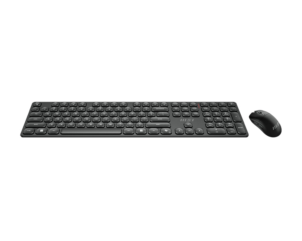MSI FORGE K210 WIRELESS COMBO Tastatur Maus enthalten Heimbüro USB Schwarz