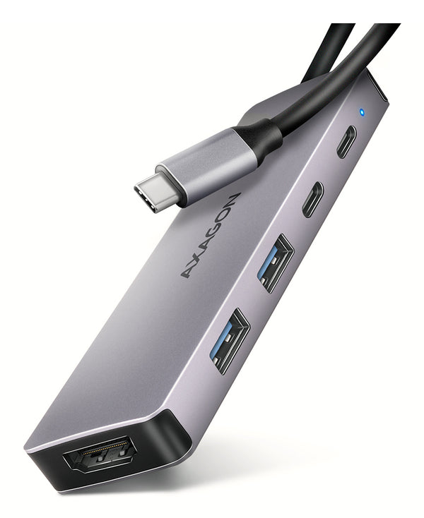 Axagon HMC-5H60 USB 5Gbps hub, 2x USB-A, 1x USB-C, HDMI 4k/60Hz, PD 100W, USB-C Kabel