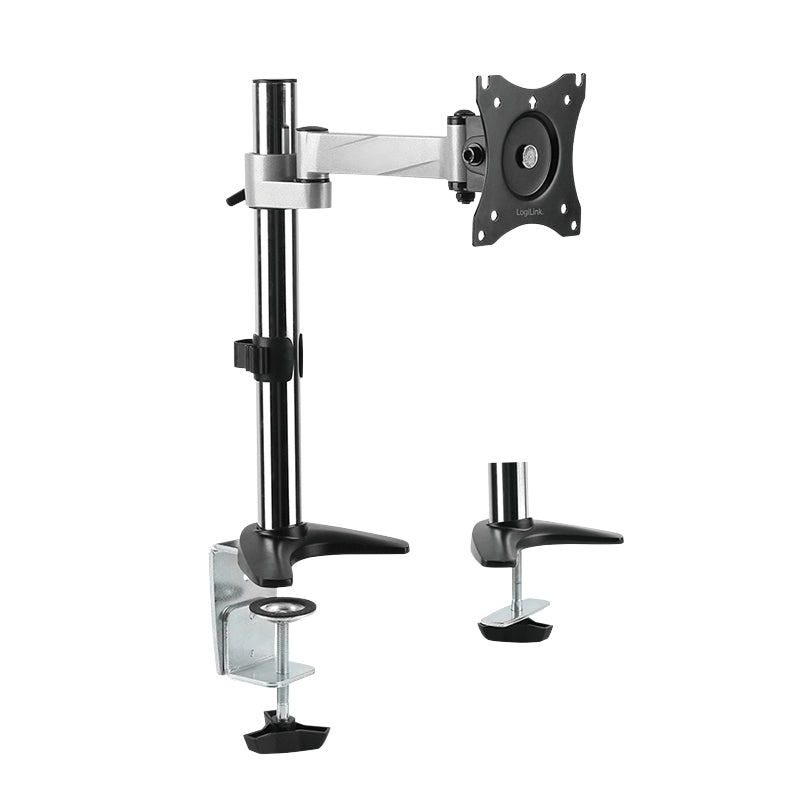 LogiLink BP0075 Flachbildschirm-Tischhalterung 68,6 cm (27") Tisch/Bank Schwarz, Edelstahl
