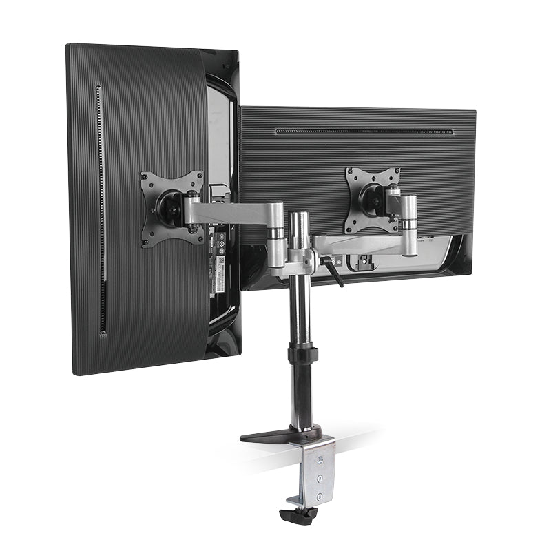 LogiLink BP0077 Flachbildschirm-Tischhalterung 68,6 cm (27") Tisch/Bank Schwarz, Edelstahl