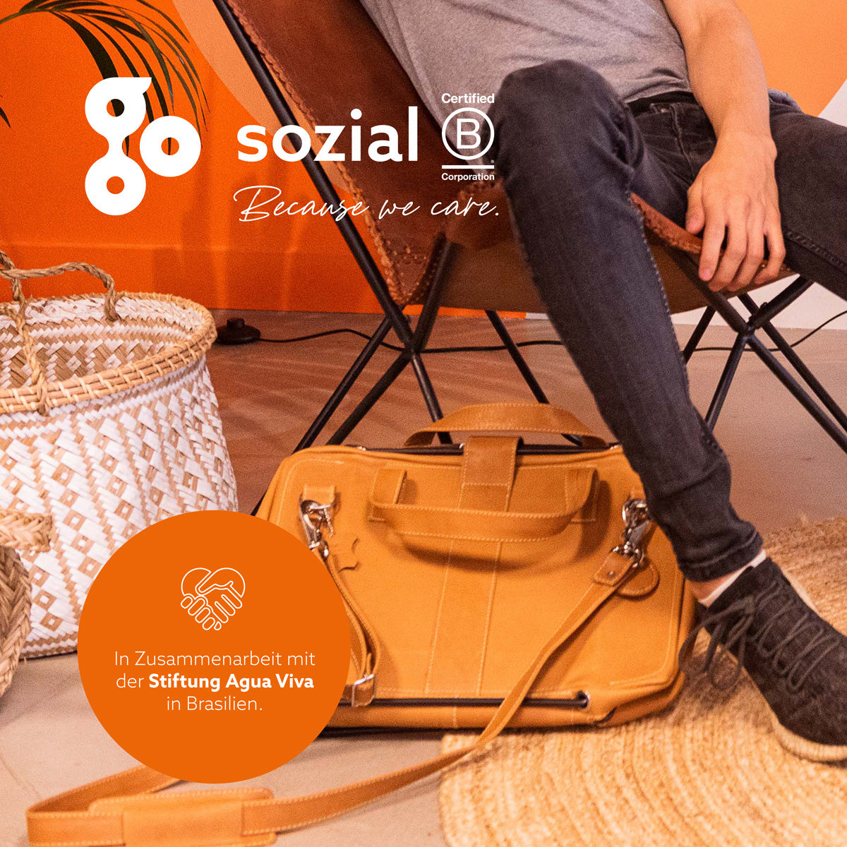 R-Go Tools Laptoptasche R-Go Viva, Vollnarbenleder, mit integriertem Laptop-Ständer, Schulterriemen, 15,6-Zoll, braun