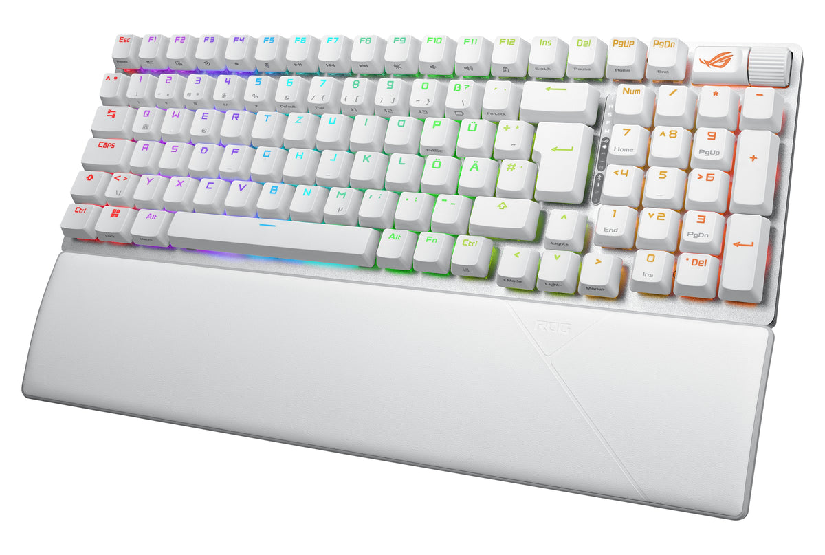 ASUS ROG Strix Scope II 96 Wireless Tastatur Gaming USB + RF Wireless + Bluetooth QWERTZ Deutsch Weiß