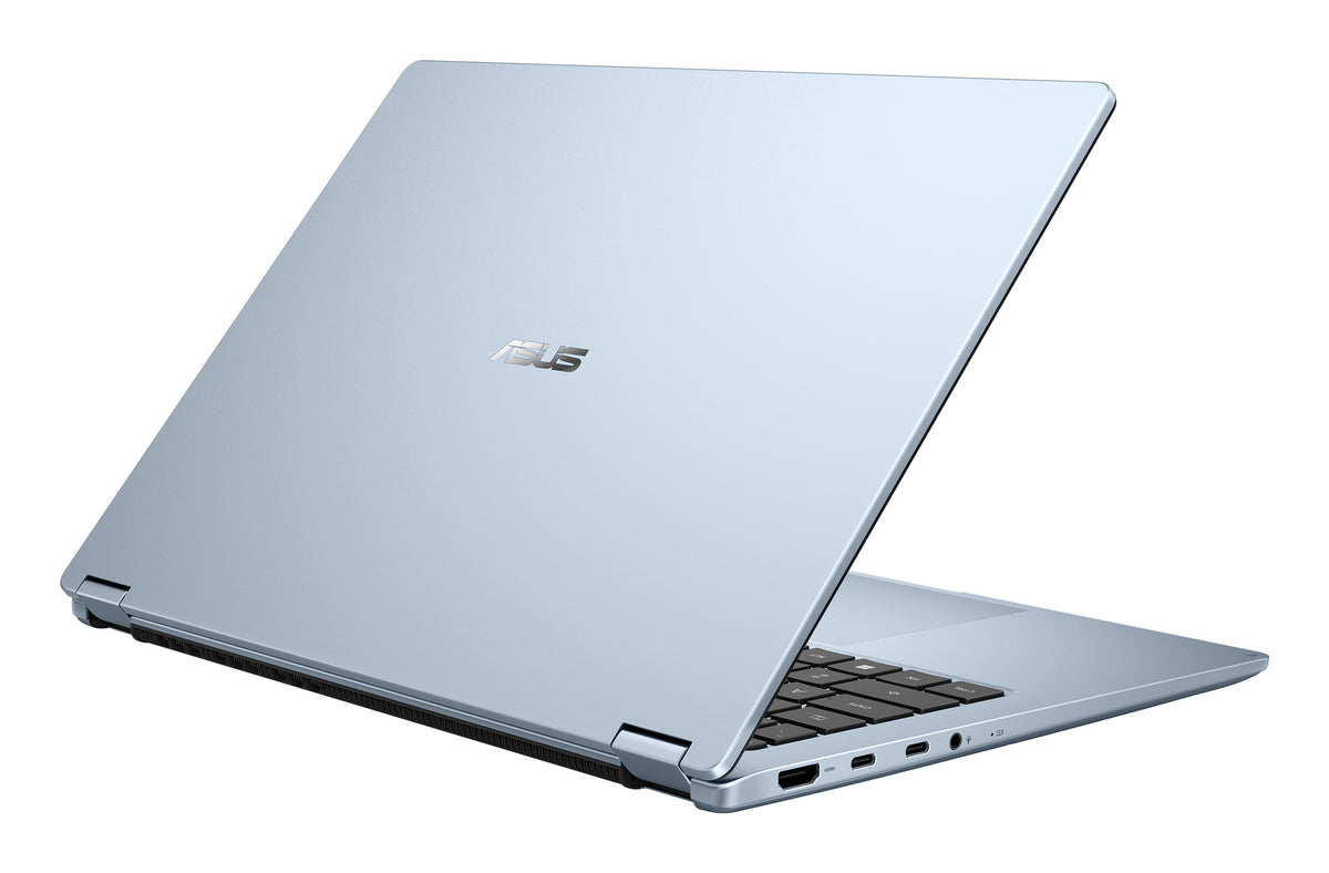 ASUS Vivobook S14 Flip TP5408QA-U2114W Copilot+ PC Snapdragon X1-26-100 Hybrid (2-in-1) 35,6 cm (14") Touchscreen WUXGA 16 GB LPDDR5x-SDRAM 512 GB SSD Wi-Fi 6E (802.11ax) Windows 11 Home Blau