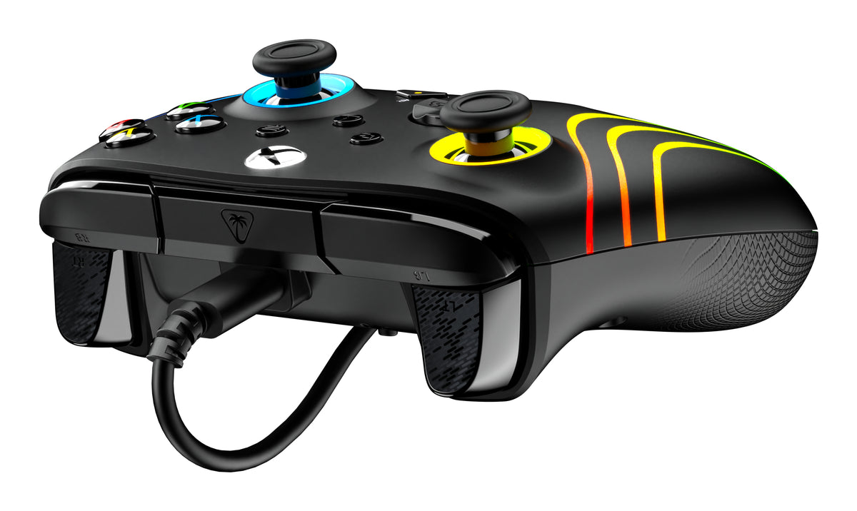Turtle Beach Afterglow Wave Controller Schwarz Wired RGB Gaming Controller – Lizenziert für Xbox Series X oder S, Xbox One und Windows