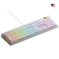 Glorious Gaming GMMK 3 HE 100% Prebuilt Tastatur USB QWERTY US Englisch Weiß