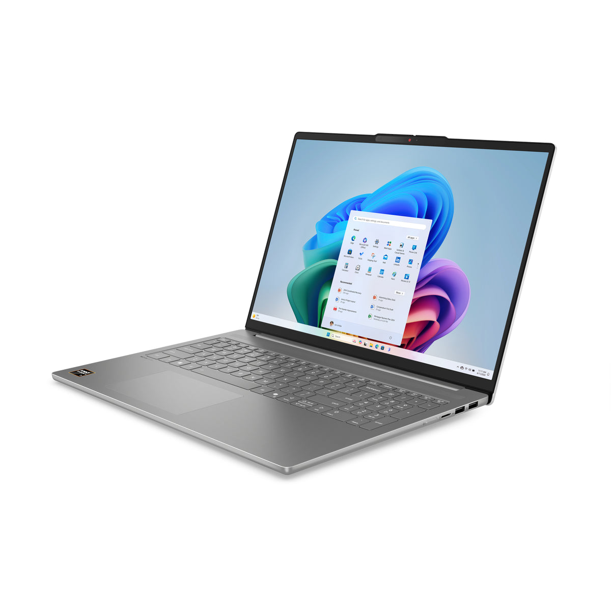 Lenovo IdeaPad Slim 5 16AKP10 Copilot+ PC AMD Ryzen AI 5 330 Laptop 40,6 cm (16") WUXGA 16 GB DDR5-SDRAM 1 TB SSD Wi-Fi 7 (802.11be) Windows 11 Home Deutsch Grau