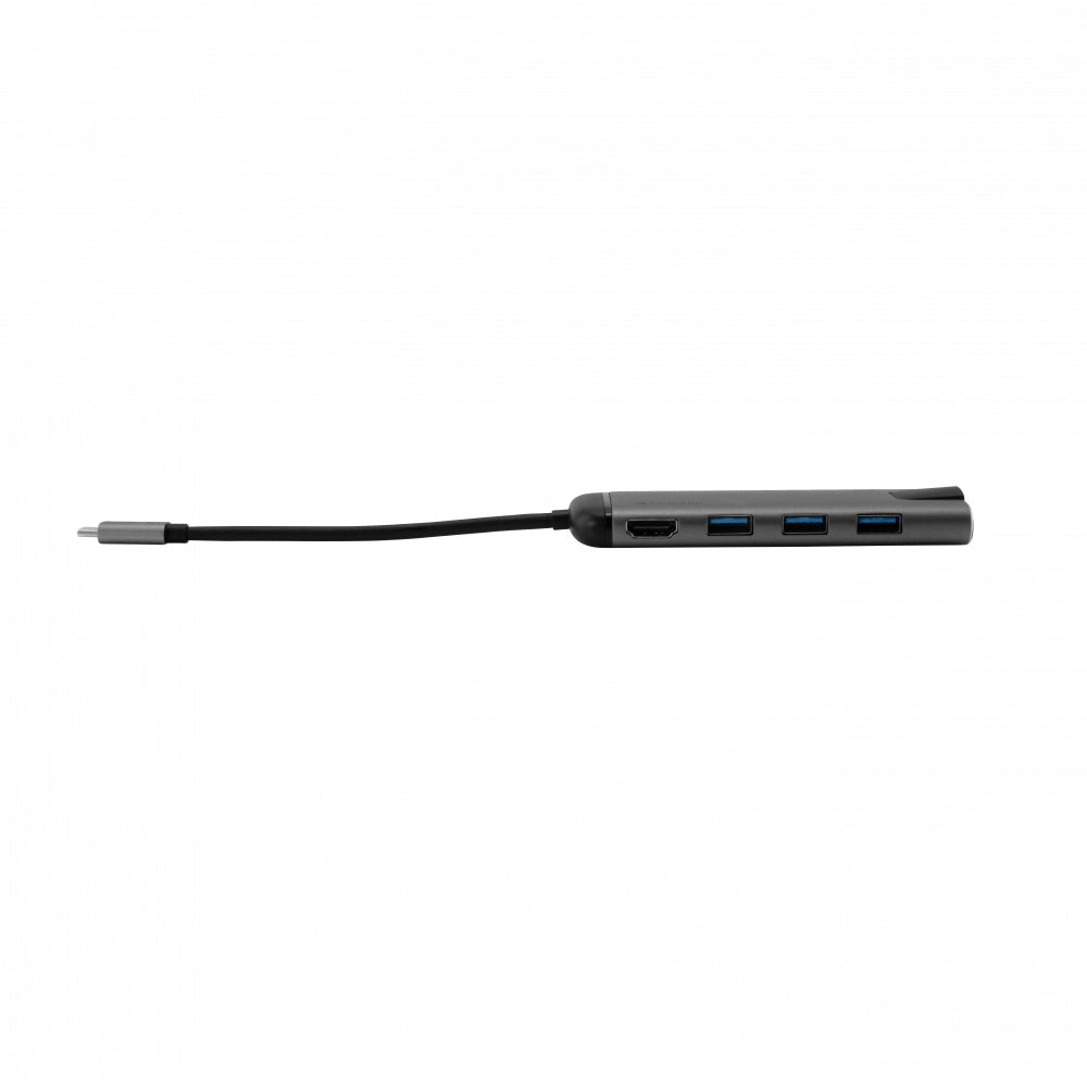 Verbatim 16102510 laptop-dockingstation & portreplikator Kabelgebunden USB 3.2 Gen 1 (3.1 Gen 1) Type-C Schwarz, Silber