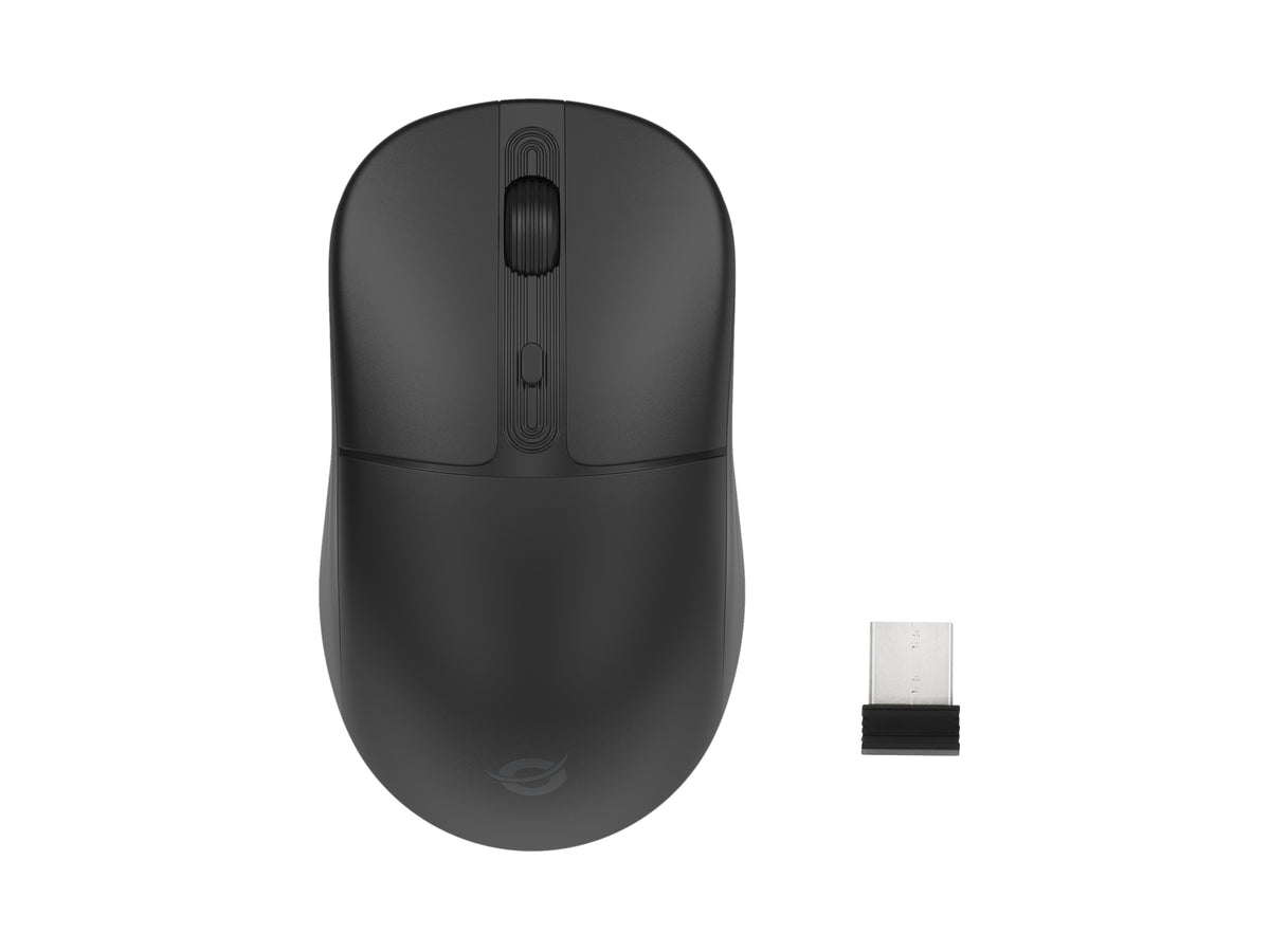 Conceptronic LORCAN04B Dual-Mode Wireless Maus mit 4 Tasten, Bluetooth 5.2, 2.4GHz