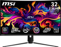 MSI MPG 321CURX QD-OLED Computerbildschirm 80 cm (31.5") 3840 x 2160 Pixel 4K Ultra HD Schwarz