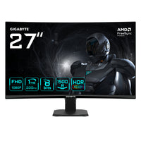 GIGABYTE GS27FCA 27" FHD Curved Gaming Monitor - 1920 x 1080, 200Hz, 1ms, 250 cd/m², FreeSync Premium, HDR Ready, HDMI 2.0, DisplayPort 1.4