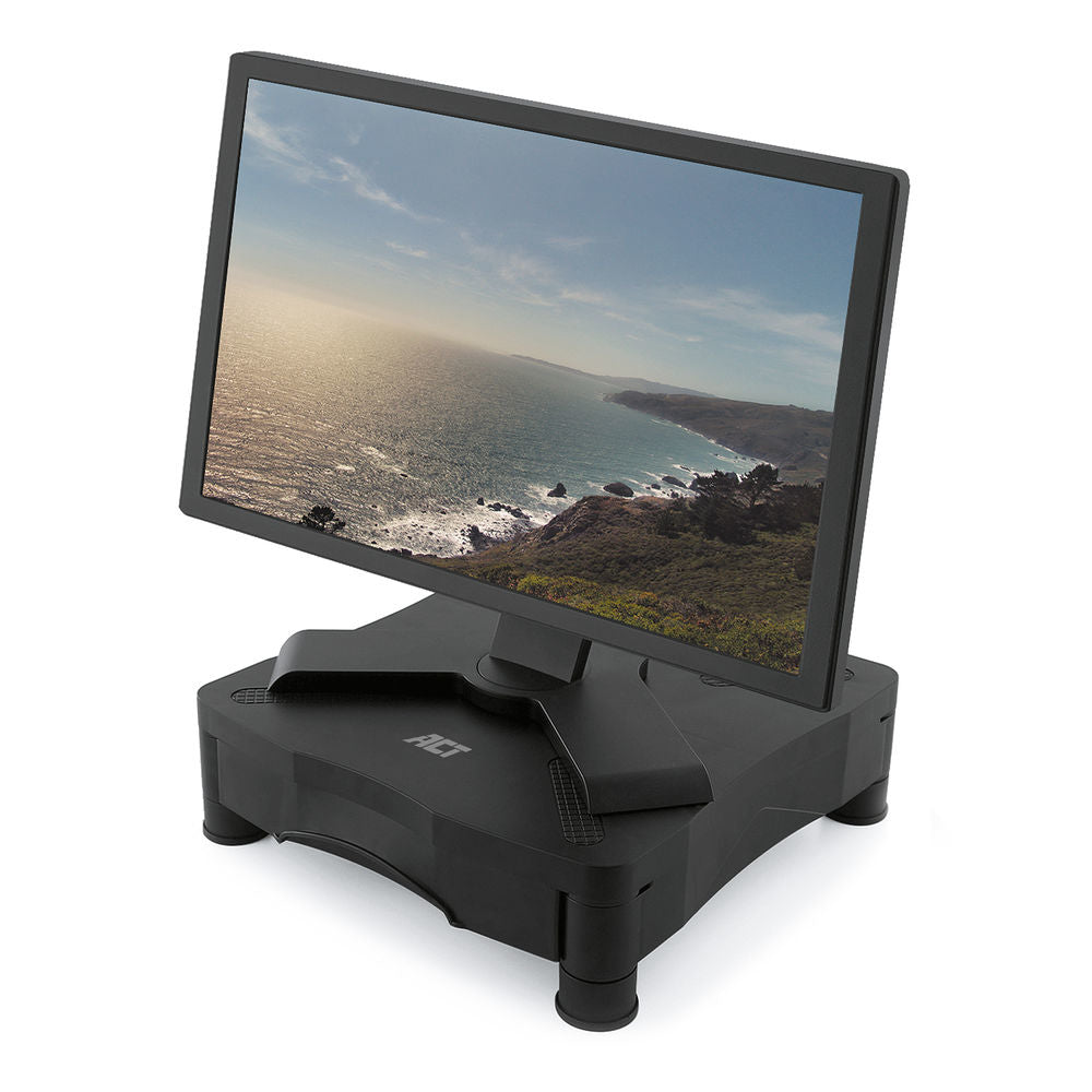 Supporto per monitor ACT con un cassetto, regolabile in altezza