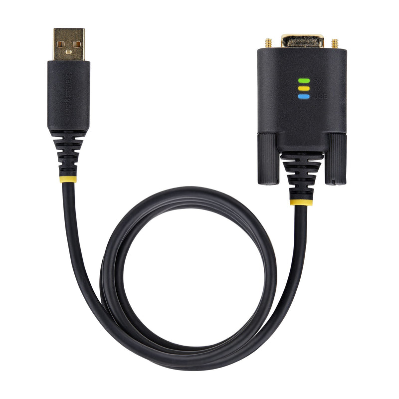 StarTech.com 3m USB Seriell Adapterkabel, USB-A auf DB9 RS232, FTDI IC, COM Retention, LED, wechselbare DB9 Schrauben und Muttern, ESD-Schutz, Windows, macOS und Linux