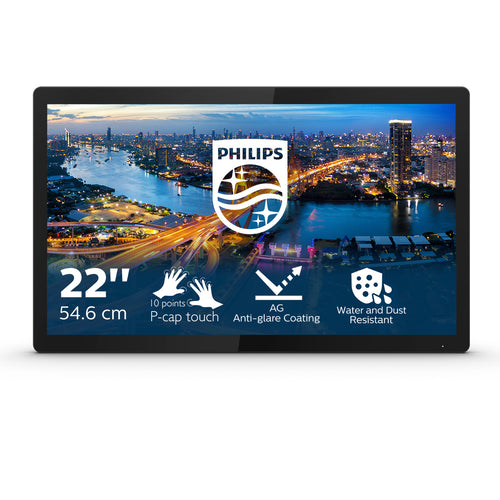 Philips B Line 222B1TFL/00 Computerbildschirm 54,6 cm (21.5") 1920 x 1080 Pixel Full HD LED Touchscreen Schwarz