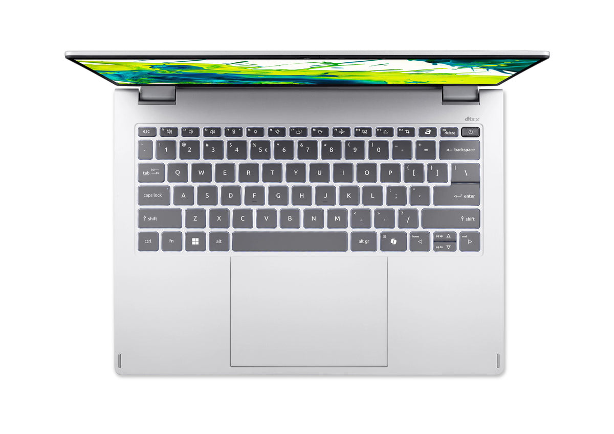 Acer Swift Spin 14 AI SFSP14-I51T-59E2 Intel Core Ultra 5 325 Hybrid (2-in-1) 35,6 cm (14") Touchscreen WUXGA 16 GB DDR5-SDRAM 512 GB SSD Wi-Fi 7 (802.11be) Windows 11 Home Silber