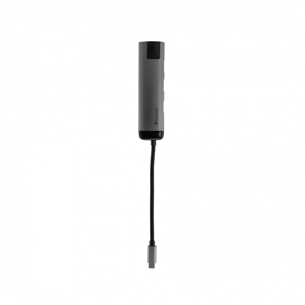 Verbatim 49141 laptop-dockingstation & portreplikator USB 3.2 Gen 1 (3.1 Gen 1) Type-C Schwarz, Silber