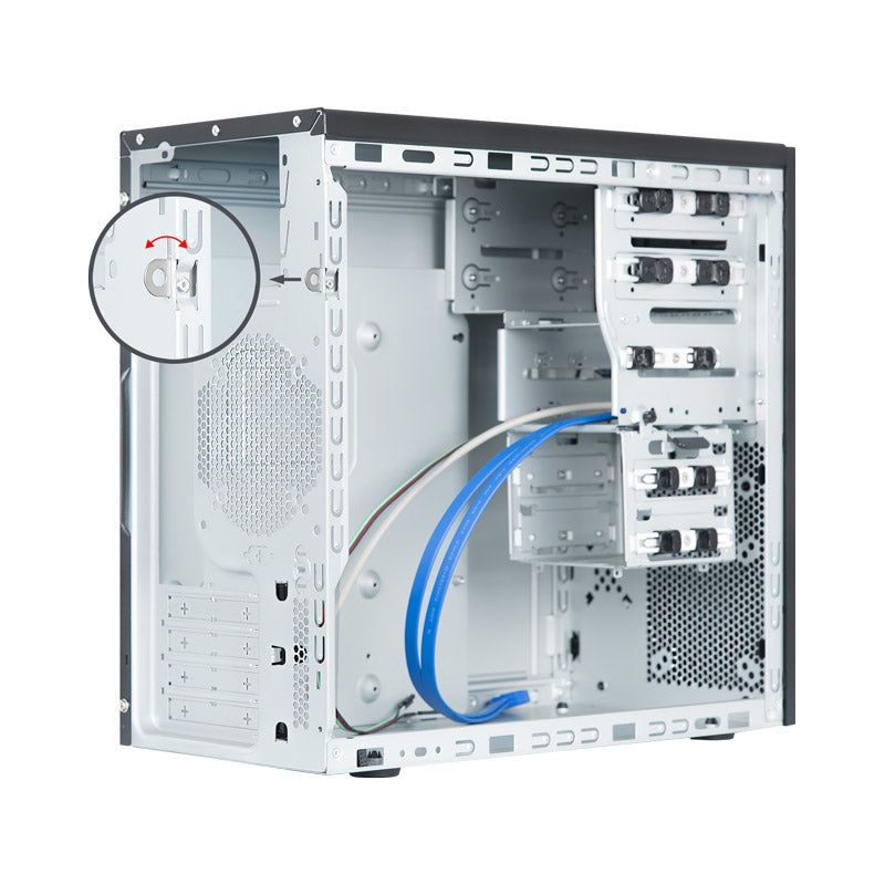 Chieftec BD-25B-OP Computer-Gehäuse Schwarz