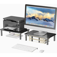 Techly ICA-MS 481 Flachbildschirm-Tischhalterung Tisch/Bank Schwarz