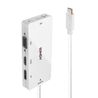 Lindy 43279 laptop-dockingstation & portreplikator USB 3.2 Gen 1 (3.1 Gen 1) Type-C Weiß