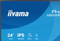 iiyama ProLite XB2495WSC-B1 Écran d'ordinateur 61,2 cm (24.1") 1920 x 1200 pixels WUXGA LED Noir
