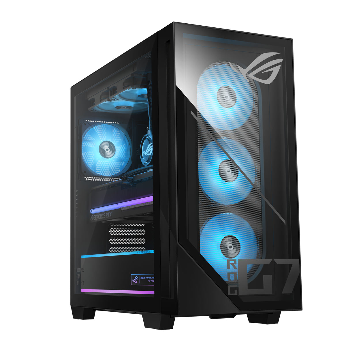 ASUS ROG G700 G700TF-7265KF270W Intel Core Ultra 7 265KF 64 GB DDR5-SDRAM 2 TB SSD NVIDIA GeForce RTX 5080 Windows 11 Home Tower PC Schwarz
