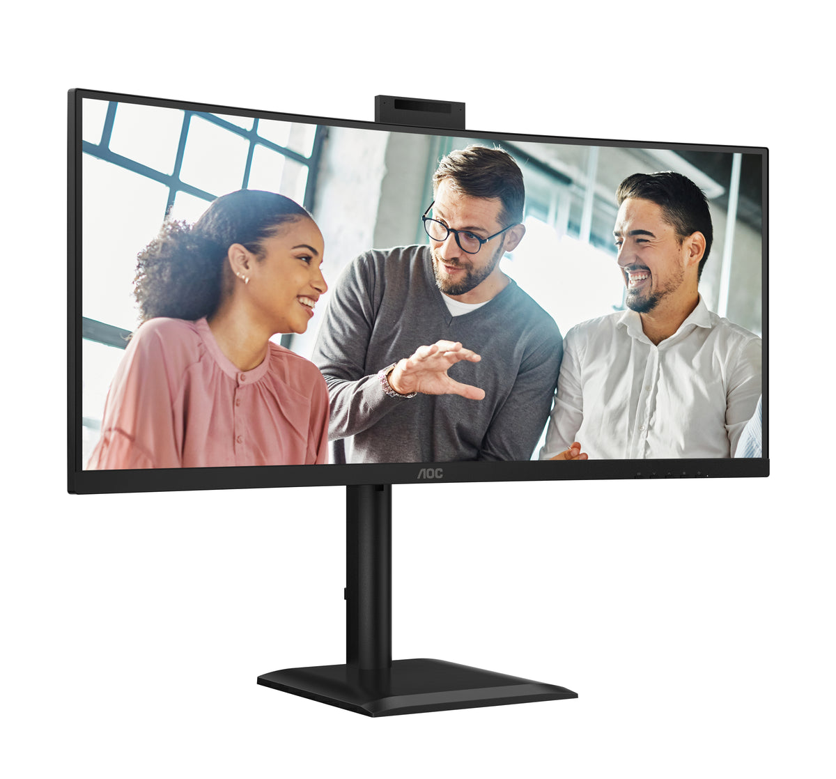 AOC CU34E4CW/75 Computerbildschirm 86,4 cm (34") 3440 x 1440 Pixel Schwarz