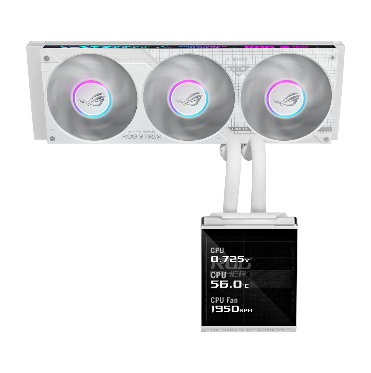 ASUS ROG STRIX SLC IV 360 ARGB LCD WHT Refroidissement liquide de processeur 12 cm Blanc 1 pièce(s)