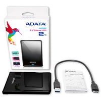 ADATA AHV620S-2TU3-CBK Externe Festplatte 2 TB 2.5" Micro-USB B 3.2 Gen 1 (3.1 Gen 1) Schwarz