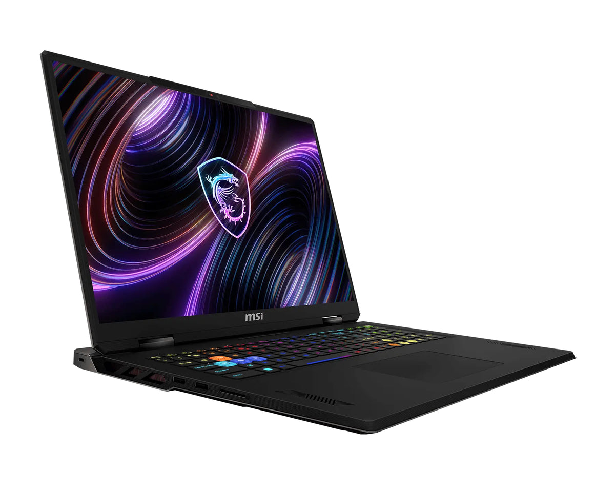 MSI Raider 18 HX A2WH-1088DE Intel Core Ultra 9 275HX Laptop 45,7 cm (18") Quad HD+ 32 GB DDR5-SDRAM 1 TB SSD NVIDIA GeForce RTX 5070 Ti Laptop-GPU Wi-Fi 7 (802.11be) Windows 11 Home Grau Deutsch