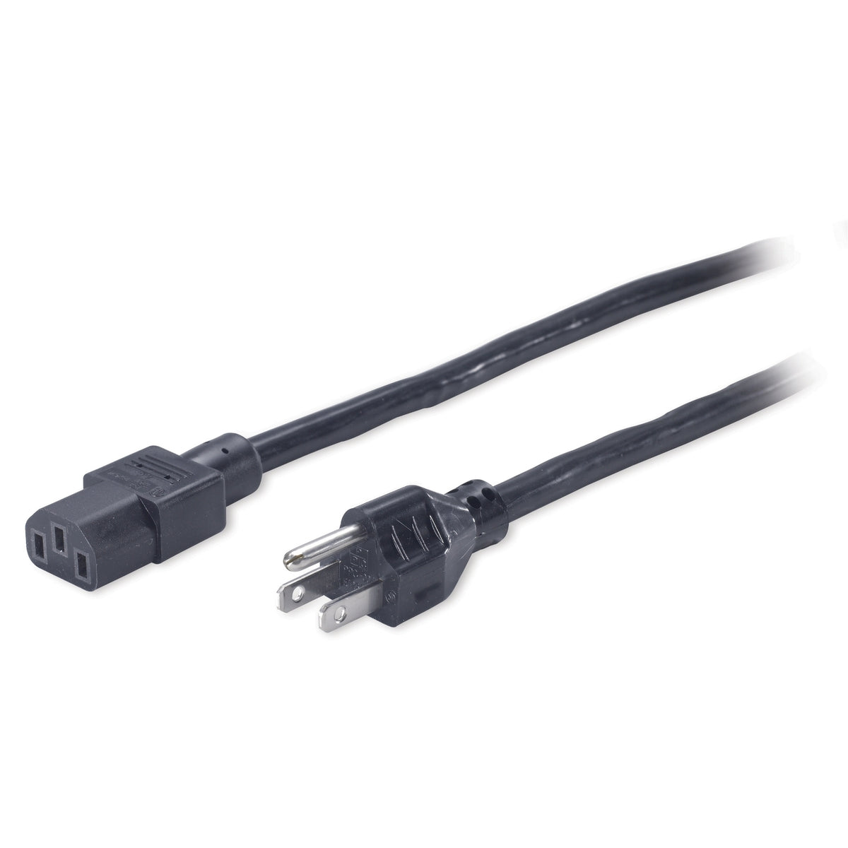 APC PWR C13 / 5-15P, 2.4 m Schwarz 2,4 m NEMA 5-15P