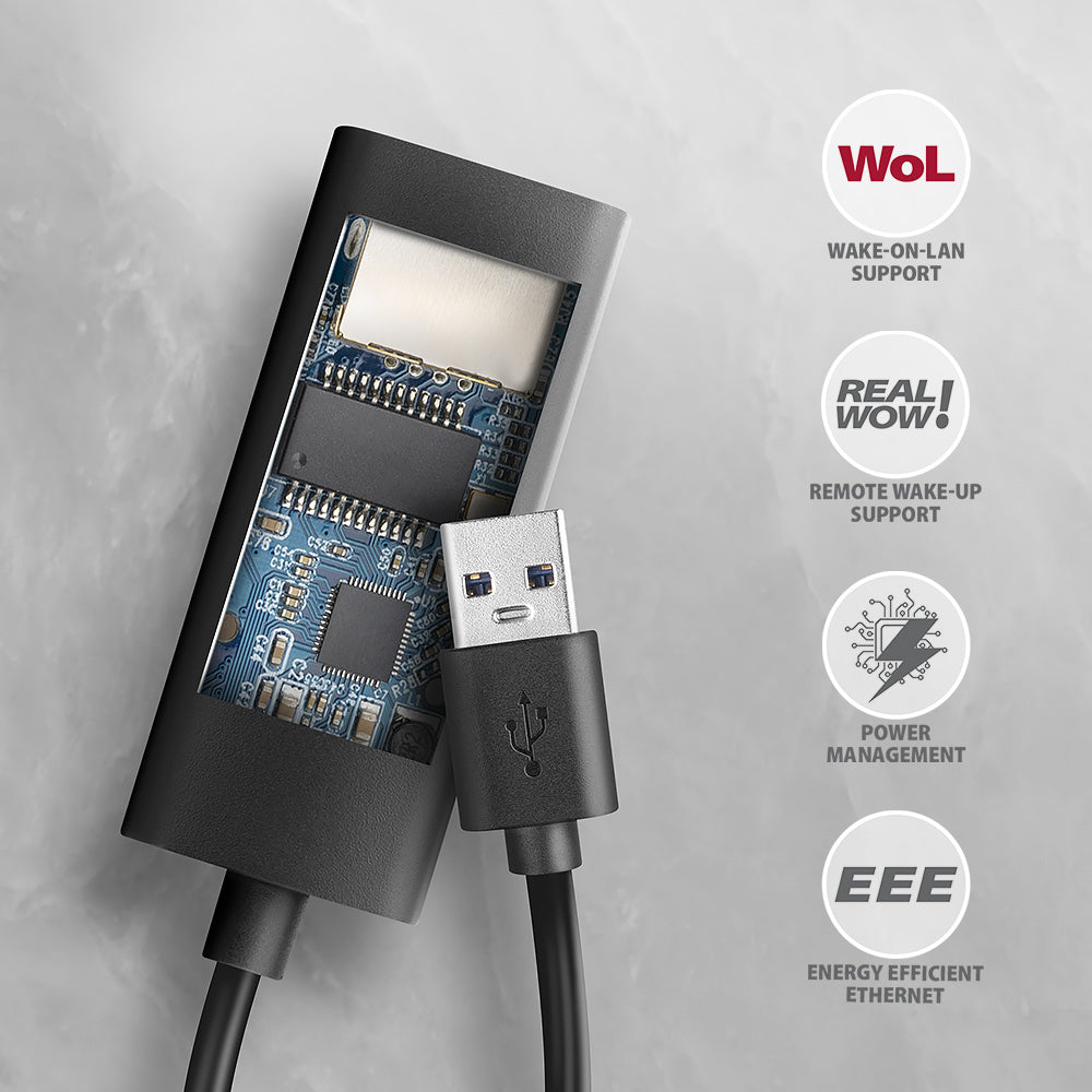 Axagon ADE-AR USB-A 3.2 Gen 1 – Gigabit‑Ethernet‑Adapter, Realtek 8153