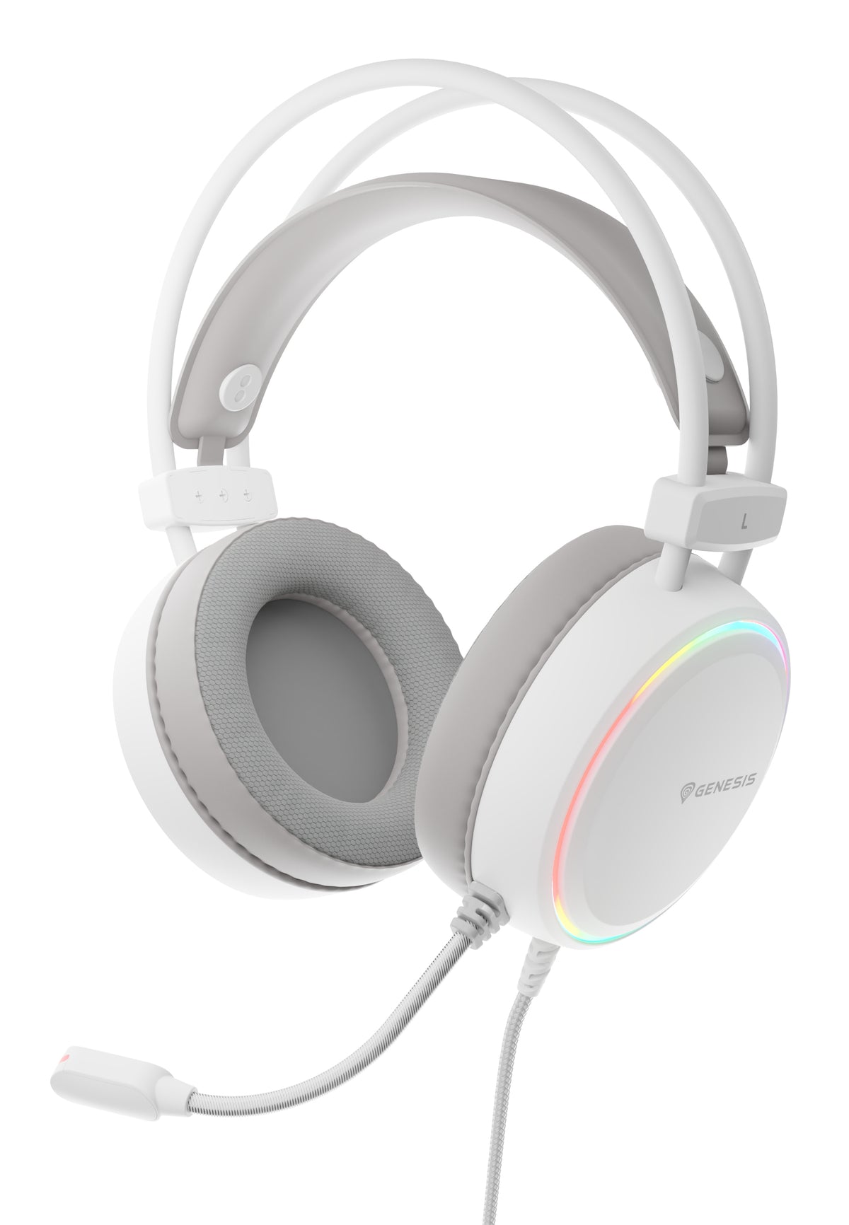 GENESIS NSG-2308 Kopfhörer & Headset Kabelgebunden Kopfband Gaming USB Typ-A Weiß
