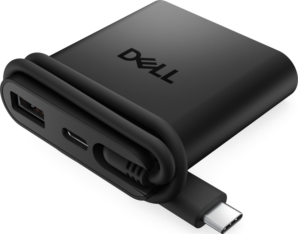 DELL DA225 Kabelgebunden USB 3.2 Gen 1 (3.1 Gen 1) Type-C Schwarz
