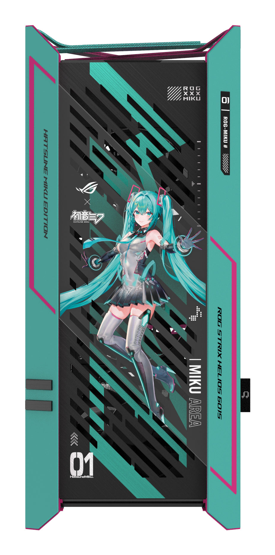 ASUS ROG Strix Helios II Hatsune Miku Edition Midi Tower Mehrfarbig