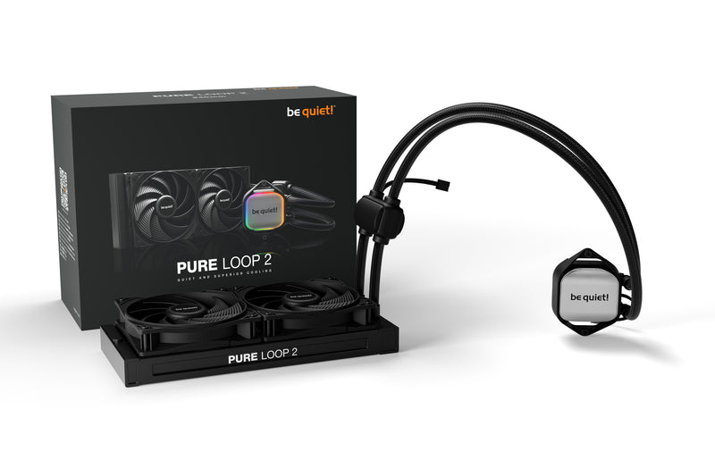be quiet! Pure Loop 2 | 240mm Prozessor All-in-One-Flüssigkeitskühler 12 cm Schwarz 1 Stück(e)
