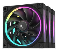 DeepCool FL12-3 in 1 Computergehäuse Ventilator 12 cm Schwarz 3 Stück(e)