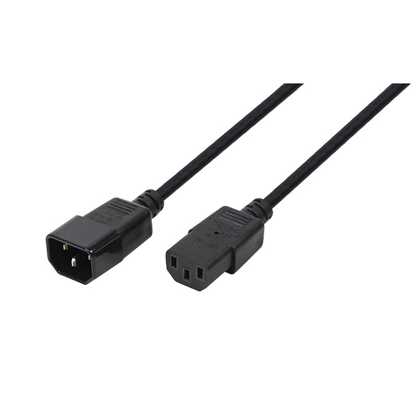 LogiLink CP110 Câble d'alimentation Noir 3 m Coupleur C13 Coupleur C14