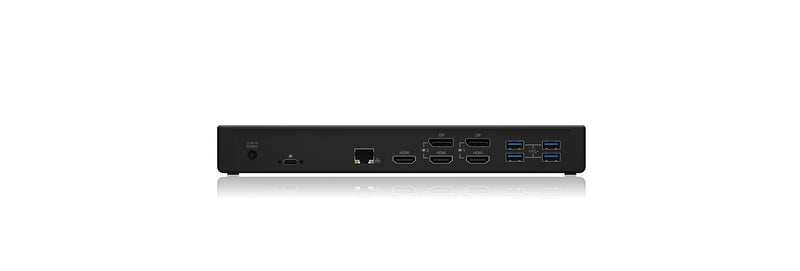 ICY BOX IB-DK2244AC Kabelgebunden USB 3.2 Gen 1 (3.1 Gen 1) Type-C Schwarz