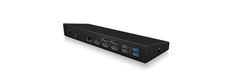 ICY BOX IB-DK2244AC Kabelgebunden USB 3.2 Gen 1 (3.1 Gen 1) Type-C Schwarz