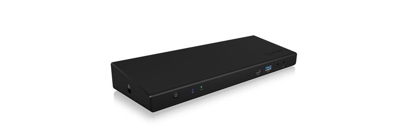 ICY BOX IB-DK2244AC Kabelgebunden USB 3.2 Gen 1 (3.1 Gen 1) Type-C Schwarz