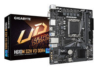 GIGABYTE H610M S2H V3 DDR4 Mainboard - Unterstützt Intel Core Prozessoren 14th CPUs, 4+1+1 Hybrid Digital VRM, up to 3200MHz DDR4, 1xPCIe 3.0 M.2, GbE LAN , USB 3.2 Gen 1