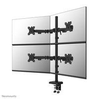 Neomounts DS60-600BL2-2 Quadruple-Monitorarm für vier Bildschirme 10-32"