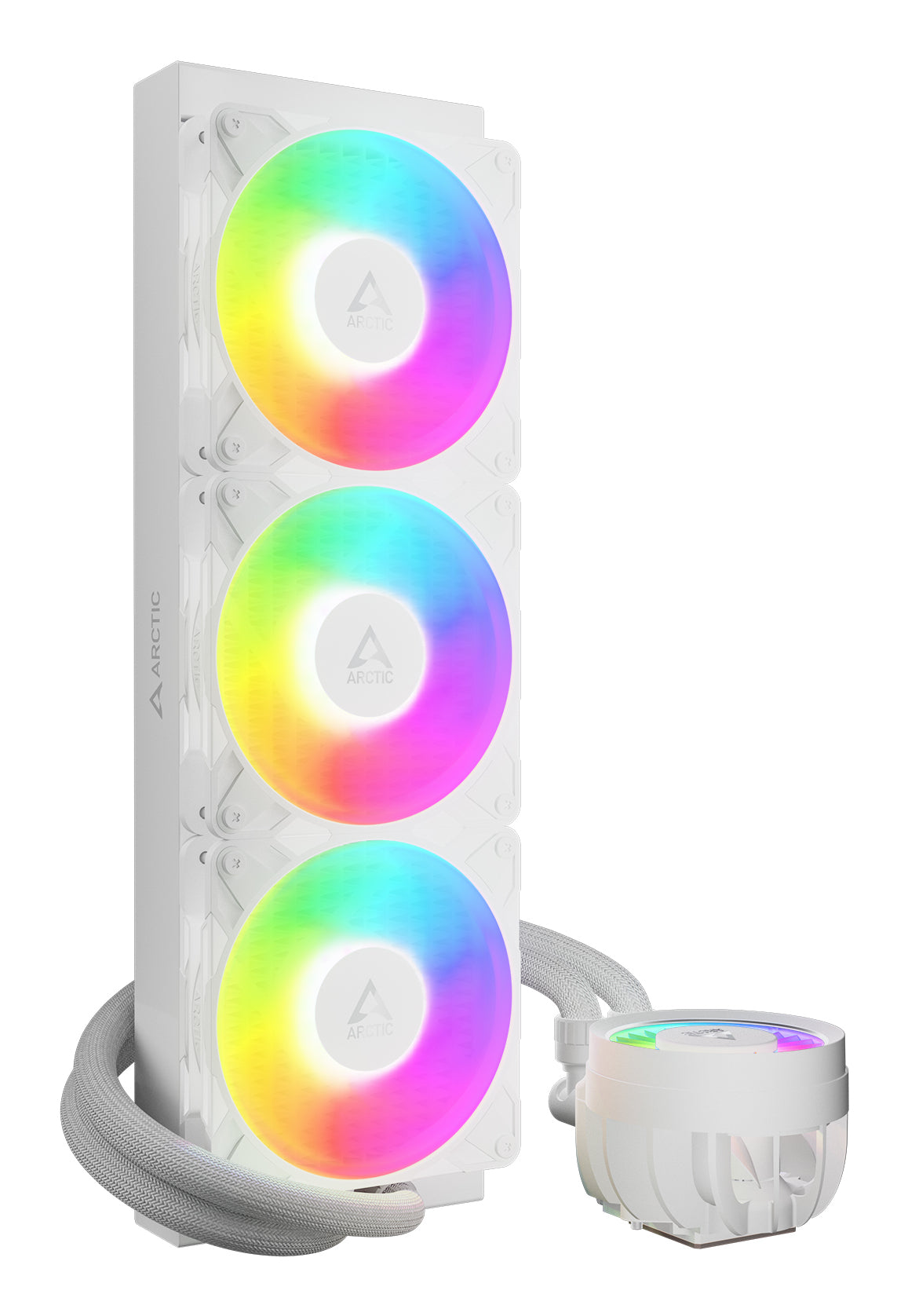 ARCTIC Liquid Freezer III Pro 360 A-RGB (White) - Multikompatibler All-in-One CPU-Wasserkühler mit A-RGB
