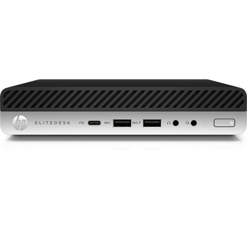 T1A HP EliteDesk 800 G4 Intel® Core™ i5 i5-8500T 16 GB DDR4-SDRAM 512 GB SSD Windows 11 Pro Mini PC Mini-PC Schwarz, Silber